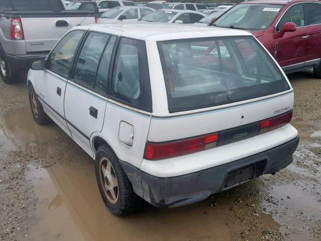 2C1MR6463N6755826 - 1992 GEO METRO BASE WHITE photo 3