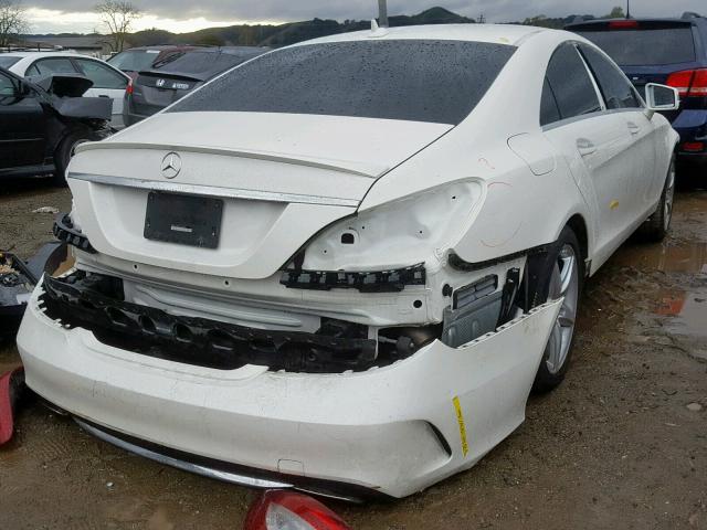 WDDLJ6HB6GA160235 - 2016 MERCEDES-BENZ CLS 400 4M WHITE photo 4