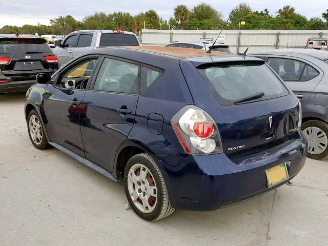 5Y2SP67069Z418388 - 2009 PONTIAC VIBE BLUE photo 3