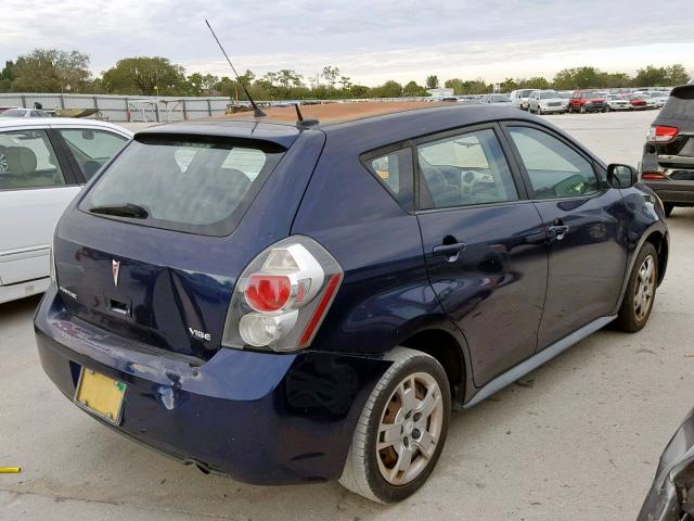 5Y2SP67069Z418388 - 2009 PONTIAC VIBE BLUE photo 4