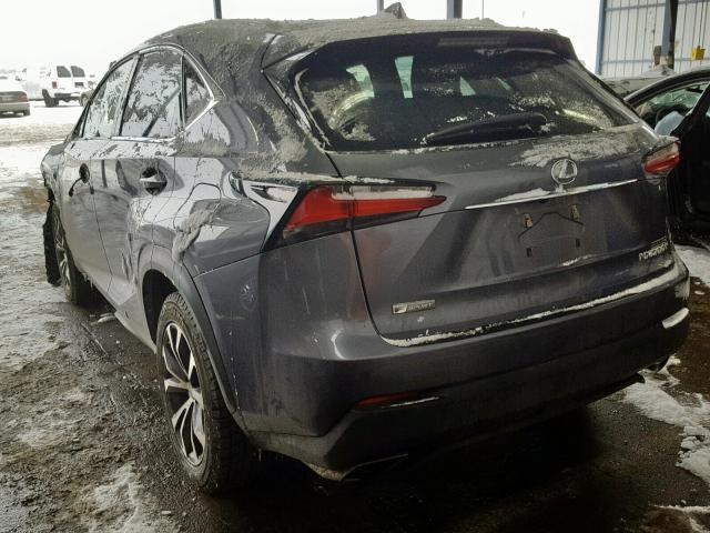 JTJBARBZ8F2003048 - 2015 LEXUS NX 200T GRAY photo 3