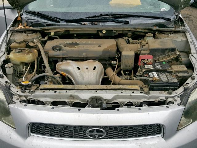 JTKDE167870156173 - 2007 TOYOTA SCION TC ვერცხლისფერი ფოტო 7