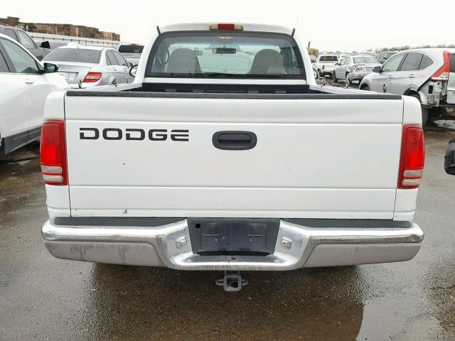 1B7FL26XXYS528985 - 2000 DODGE DAKOTA WHITE photo 6