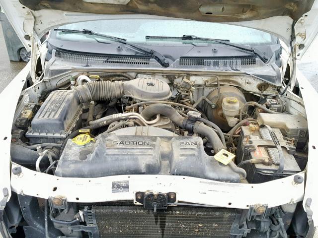 1B7FL26XXYS528985 - 2000 DODGE DAKOTA WHITE photo 7