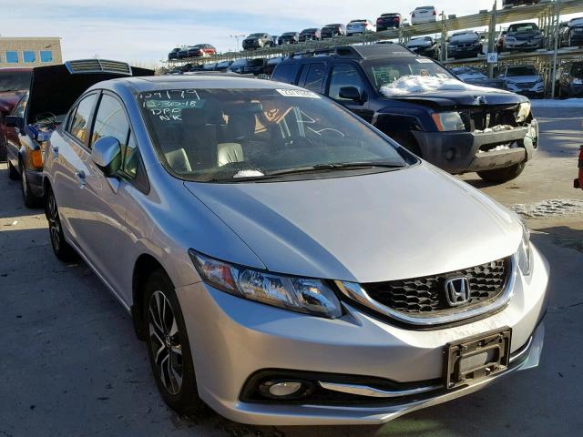 19XFB2F98DE025750 - 2013 HONDA CIVIC EXL SILVER photo 1