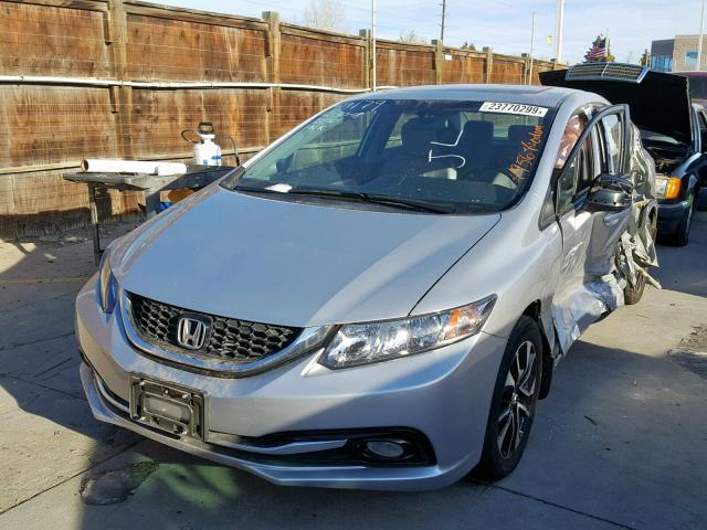 19XFB2F98DE025750 - 2013 HONDA CIVIC EXL SILVER photo 2