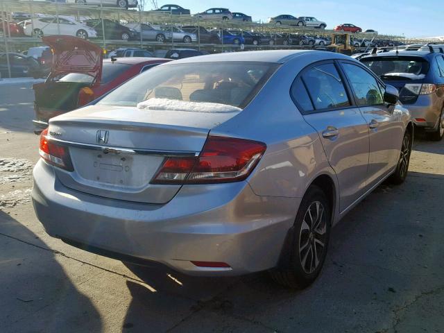 19XFB2F98DE025750 - 2013 HONDA CIVIC EXL SILVER photo 4