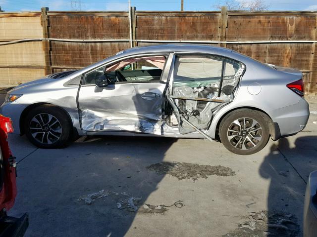 19XFB2F98DE025750 - 2013 HONDA CIVIC EXL SILVER photo 9