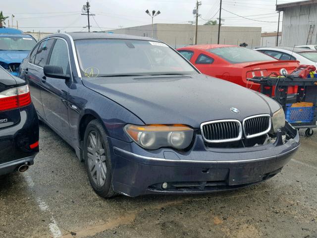 WBAGN63432DR06007 - 2002 BMW 745 LI BLUE photo 1