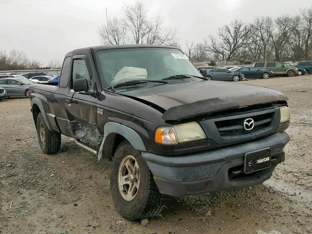 4F4YR17E44TM06665 - 2004 MAZDA B4000 CAB BLACK photo 1