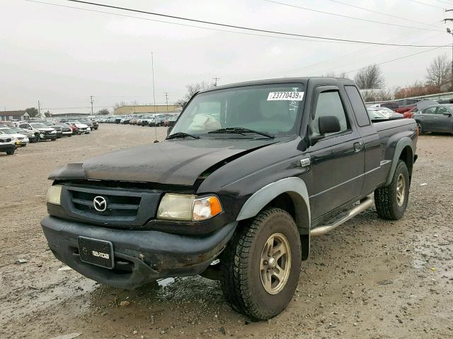 4F4YR17E44TM06665 - 2004 MAZDA B4000 CAB BLACK photo 2