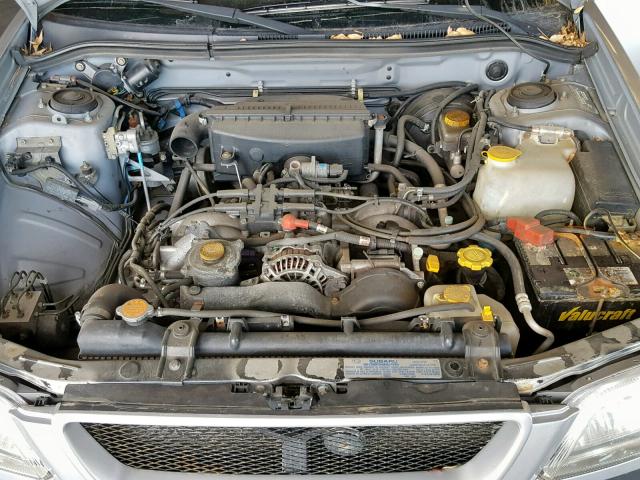 JF1SF635X2H731367 - 2002 SUBARU FORESTER L SILVER photo 7