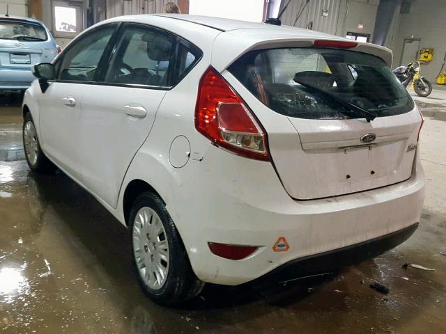 3FADP4TJ1GM127491 - 2016 FORD FIESTA S WHITE photo 3