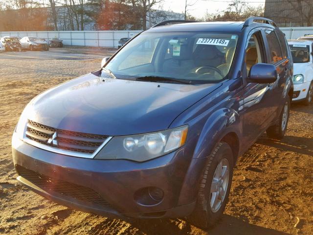 JA4MT31X37Z008583 - 2007 MITSUBISHI OUTLANDER BLUE photo 2