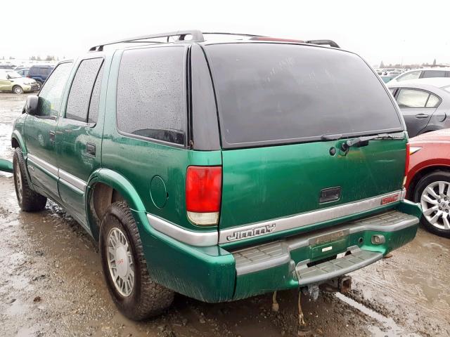 1GKDT13WXX2535063 - 1999 GMC JIMMY GREEN photo 3