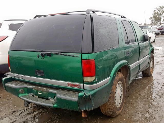 1GKDT13WXX2535063 - 1999 GMC JIMMY GREEN photo 4