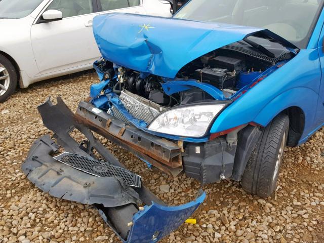 1FAFP34N57W123142 - 2007 FORD FOCUS ZX4 BLUE photo 9