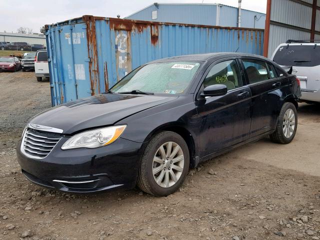 1C3BC1FG2BN604363 - 2011 CHRYSLER 200 TOURIN BLACK photo 2