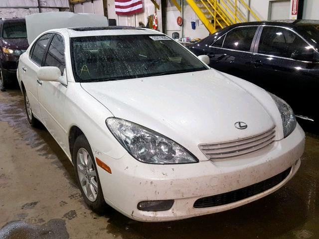 JTHBA30G945053646 - 2004 LEXUS ES 330 WHITE photo 1