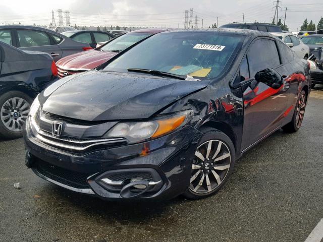 2HGFG3B06EH512743 - 2014 HONDA CIVIC EXL BLACK photo 2