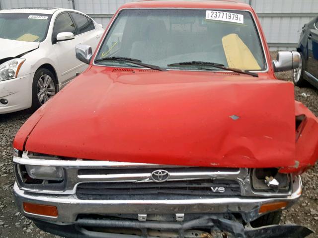 JT4VN93GXN5029522 - 1992 TOYOTA PICKUP 1/2 RED photo 7