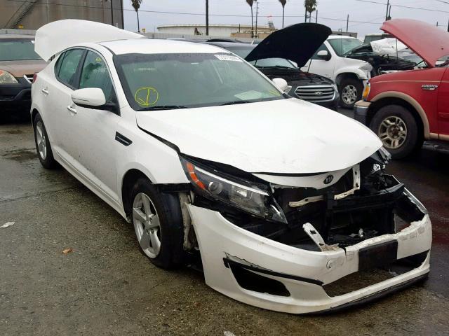 KNAGM4A72F5642010 - 2015 KIA OPTIMA LX WHITE photo 1