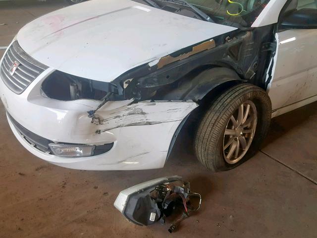 1G8AL55F16Z131958 - 2006 SATURN ION LEVEL WHITE photo 9