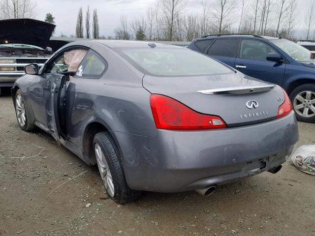 JN1CV6ELXBM261705 - 2011 INFINITI G37 GRAY photo 3