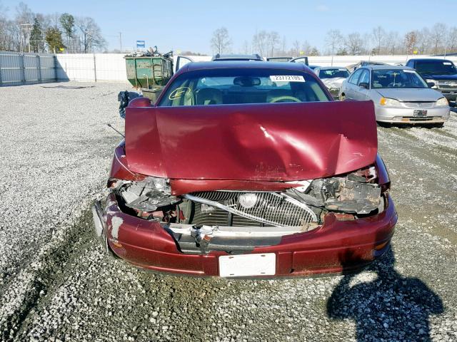 1G4HP54K214163990 - 2001 BUICK LESABRE CU BURGUNDY photo 7