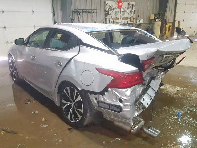 1N4AA6AP3JC394129 - 2018 NISSAN MAXIMA 3.5 SILVER photo 3