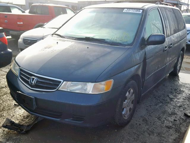 5FNRL18023B023326 - 2003 HONDA ODYSSEY EX 蓝色 照片 2