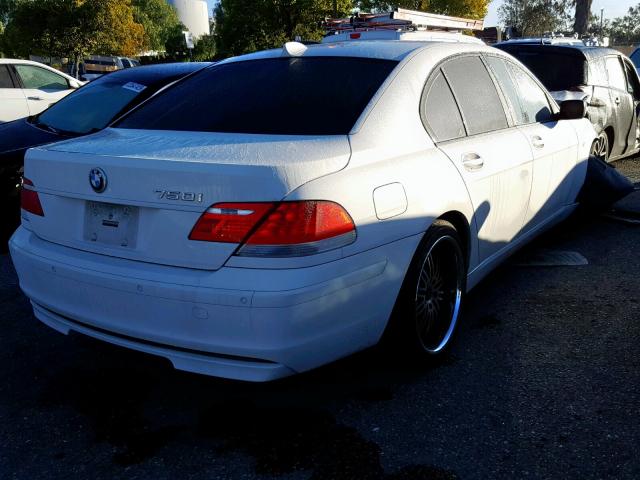 WBAHL83587DT09019 - 2007 BMW 750 WHITE photo 4