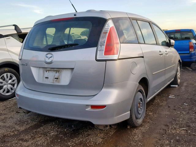 JM1CR29L390355723 - 2009 MAZDA 5 SILVER photo 4