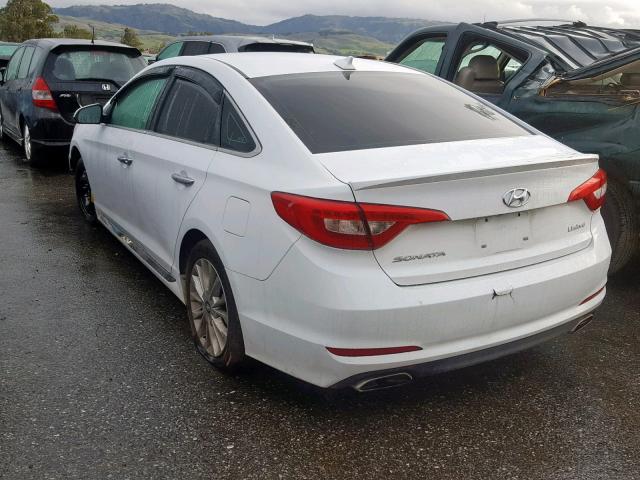 5NPE34AF8FH253215 - 2015 HYUNDAI SONATA SPO WHITE photo 3