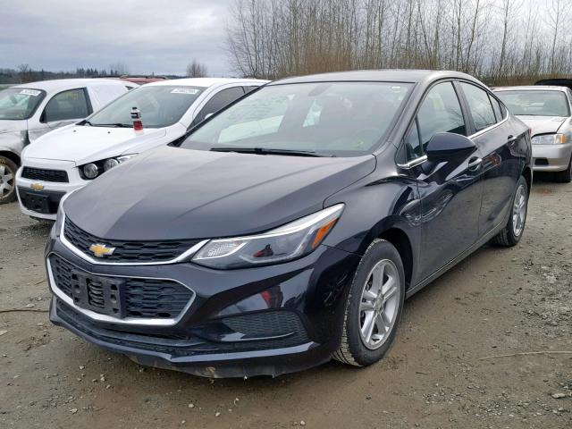 1G1BE5SM2H7171867 - 2017 CHEVROLET CRUZE LT BLACK photo 2