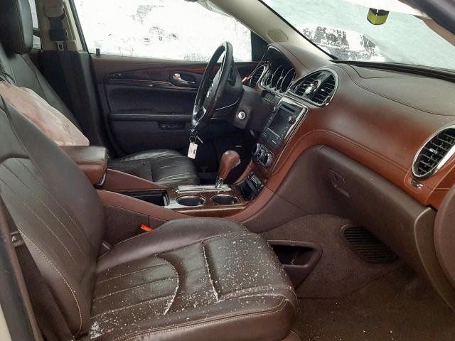 5GAKVDKD5DJ240583 - 2013 BUICK ENCLAVE TAN photo 5