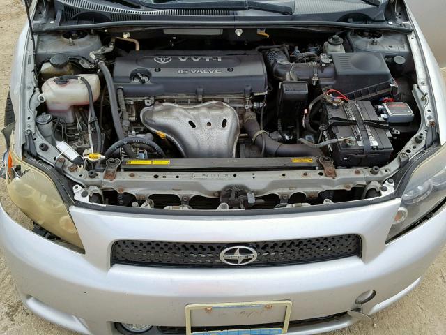 JTKDE167880264827 - 2008 TOYOTA SCION TC SILVER photo 7