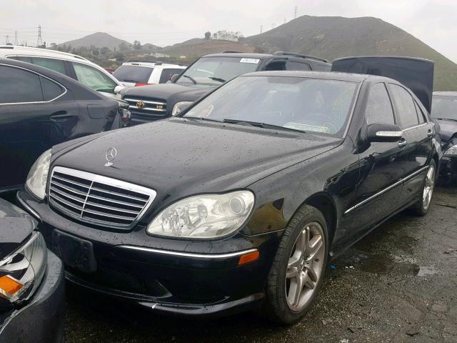 WDBNG75J86A482794 - 2006 MERCEDES-BENZ S 500 BLACK photo 2