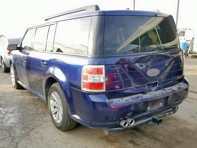 2FMGK5BC5BBD27312 - 2011 FORD FLEX SE BLUE photo 3