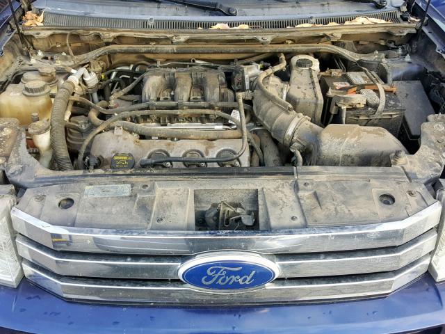 2FMGK5BC5BBD27312 - 2011 FORD FLEX SE BLUE photo 7