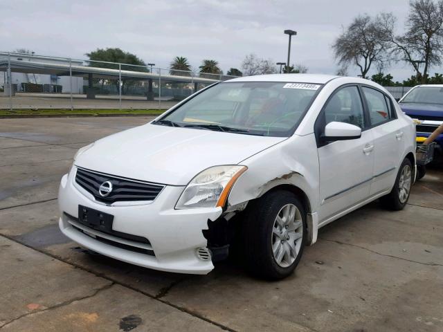 3N1AB6APXCL773999 - 2012 NISSAN SENTRA 2.0 WHITE photo 2