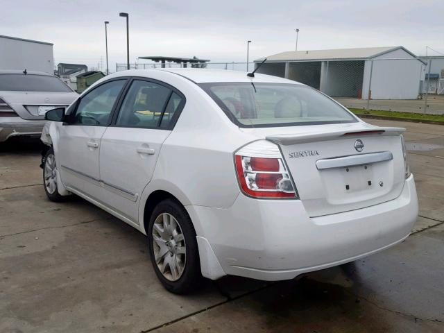 3N1AB6APXCL773999 - 2012 NISSAN SENTRA 2.0 WHITE photo 3