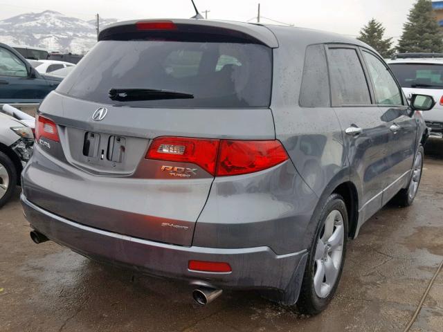 5J8TB18288A011709 - 2008 ACURA RDX GRAY photo 4