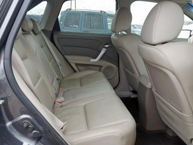 5J8TB18288A011709 - 2008 ACURA RDX GRAY photo 6