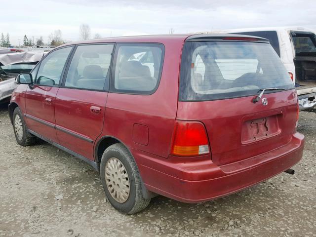 JHMRA1846SC024644 - 1995 HONDA ODYSSEY LX RED photo 3