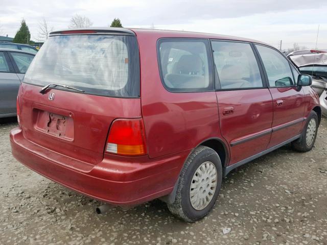 JHMRA1846SC024644 - 1995 HONDA ODYSSEY LX RED photo 4