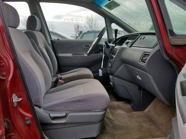 JHMRA1846SC024644 - 1995 HONDA ODYSSEY LX RED photo 5