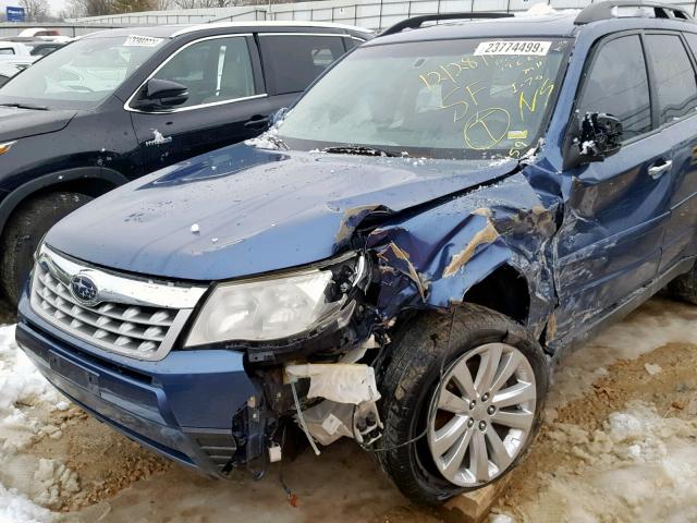 JF2SHAEC7BH730598 - 2011 SUBARU FORESTER L BLUE photo 9