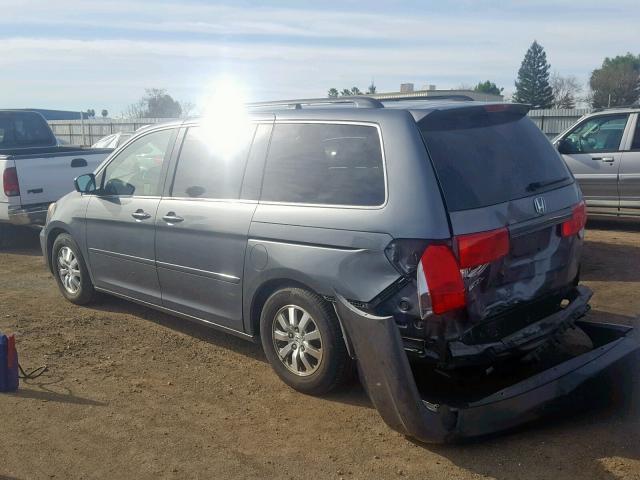 5FNRL3H55AB036320 - 2010 HONDA ODYSSEY EX GRAY photo 3