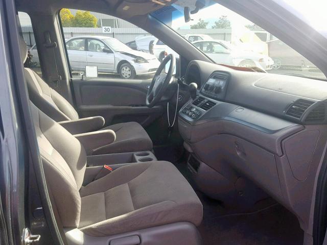 5FNRL3H55AB036320 - 2010 HONDA ODYSSEY EX GRAY photo 5